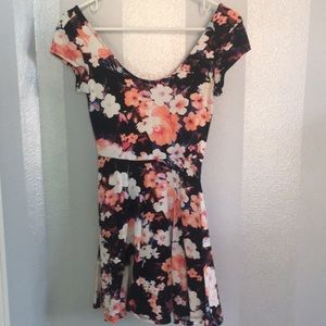 Black floral dress